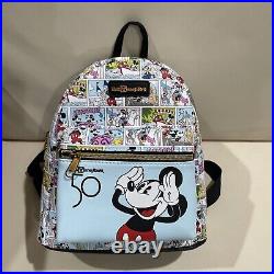 Unreleased Walt Disney World Exclusive Loungefly 50th Mickey Backpack New NWT
