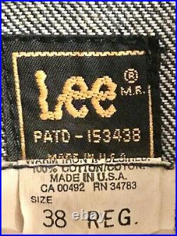 VERY RARE 1986 Lee Riders Walt Disney Imagineering Jean Denim Jacket Made in USA