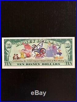 VERY RARE 2002 $10 D series Disney Dollars Walt Disney World Tinker Bell Low #