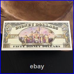 VERY RARE 2005 $50 D series Disney Dollars Mickey Walt Disney World D00000418