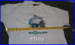 VERY RARE VTG Walt Disney World Space Mountain Tigger Eeyeore T-Shirt Small USA
