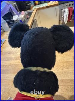 VINTAGE 1971 Mickey Mouse Plush Walt Disney World Inaugural Snap Ring & TAGS
