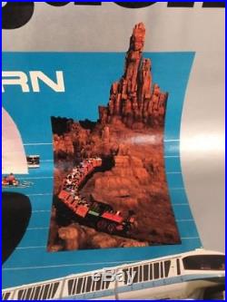 VINTAGE EASTERN AIRLINES WALT DISNEY WORLD 1983 Poster 30x40 MICKEY MOUSE