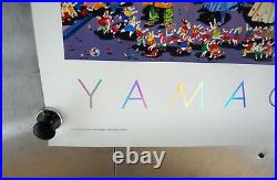 VTG 25th Anniversary Walt Disney World Yamagata Art Poster 1996 24 x 36