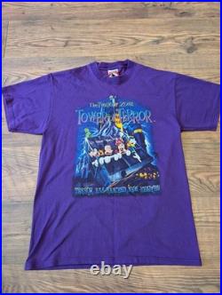 VTG 90s Walt Disney World Tower Of Terror The Twilight Zone Promo T-Shirt USA L VTG 90s Walt Disney World Tower Of Terror The Twilight Zone Promo T-Shirt USA L
