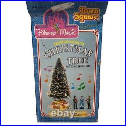 VTG Disney Magic Disney World Town Square Lighted Christmas Tree Carolers 60306