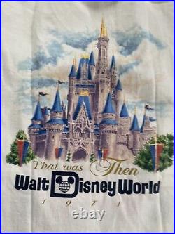 VTG Walt Disney World 25th Anniversary Castle Cake Shirt Two Sided 1997 XL MINT
