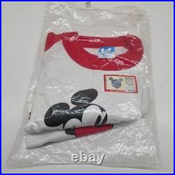 VTG Walt Disney World Raglan Shirt Adult XL Mickey Mouse 80s NWT