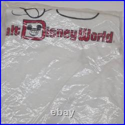 VTG Walt Disney World Raglan Shirt Adult XL Mickey Mouse 80s NWT