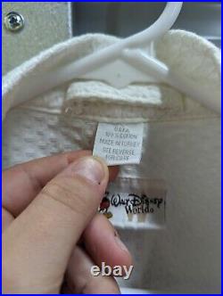 VTG Walt Disney World Resort 100% Turkish Cotton White Bathrobe NICE! OSFA