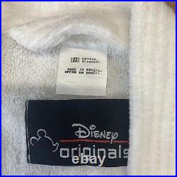 VTG Walt Disney World Village Resort 100% Cotton White Bathrobe One Size NICE