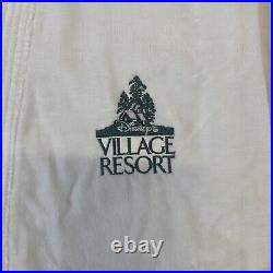 VTG Walt Disney World Village Resort 100% Cotton White Bathrobe One Size NICE