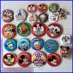 VTg Mickey Mouse Walt Disney World Land Theme Park Pin Badges Epcot Club 1970s