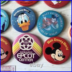 VTg Mickey Mouse Walt Disney World Land Theme Park Pin Badges Epcot Club 1970s