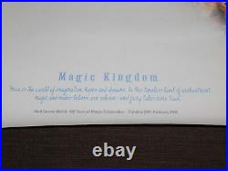 Vintage 17 X 22 2001-2003 Walt Disney World Magic Kingdom Poster