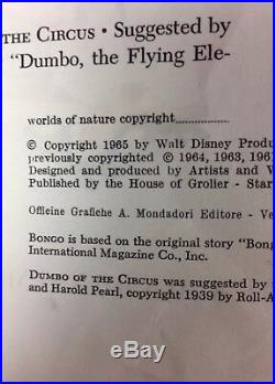 Vintage 1960s Disney Book Set The Wonderful Worlds of Disney Rare Mickey Walt