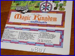 Vintage 1970's Walt Disney World Magic Kingdom Original Souvenir Map (#2)