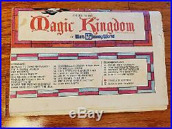 Vintage 1971 Original Walt Disney World Magic Kingdom Map 25 x 28