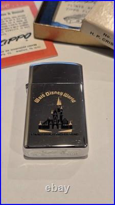 Vintage 1975 Zippo Lighter Walt Disney World Cinderella's Castle Disneyland NEW