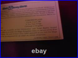 Vintage 1978 Walt Disney World Magic Key Ticket Book With 8 of 8 Coupons