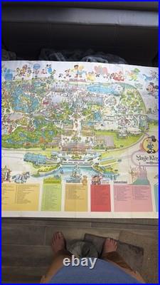 Vintage 1979 Walt Disney World Magic Kingdom Map & Souvenir Guide
