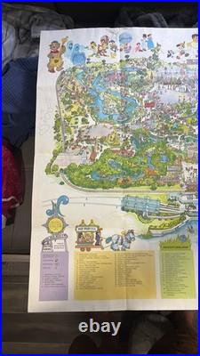 Vintage 1979 Walt Disney World Magic Kingdom Map & Souvenir Guide
