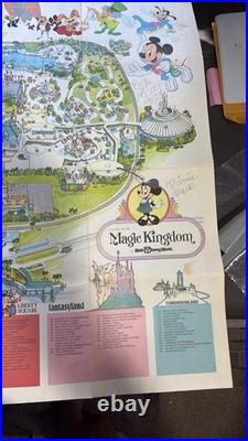 Vintage 1979 Walt Disney World Magic Kingdom Map & Souvenir Guide