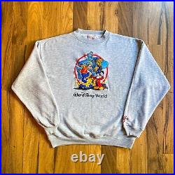 Vintage 1996 Walt Disney World 25th Anniversary Embroidered Crewneck Sweatshirt