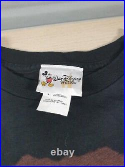 Vintage 2000s Disney World Villains Line Up Black T-Shirt Size S Small RARE