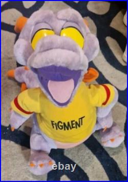 Vintage 80's Figment Plush 1982 Walt Disney World Epcot Center Purple Dragon 16