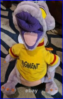 Vintage 80's Figment Plush 1982 Walt Disney World Epcot Center Purple Dragon 16