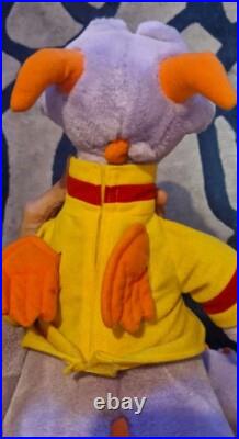 Vintage 80's Figment Plush 1982 Walt Disney World Epcot Center Purple Dragon 16