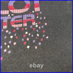 Vintage 80s Walt Disney World Epcot Black Purple Pink Single Stitch T Shirt