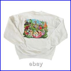 Vintage 90's Disney Walt Disney World Magic Kingdom Sweatshirt Double Sided L