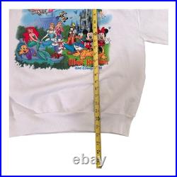 Vintage 90's Disney Walt Disney World Magic Kingdom Sweatshirt Double Sided L