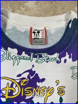Vintage 90s Blizzard Beach Walt Disney World All Over Print T-Shirt OSFA