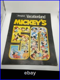 Vintage DisneyLand & DisneyWorld Magazine / Booklet Memorabilia A