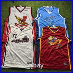 Vintage Disney Basketball Jersey Mens L Lot Of 4 Mickey Genie Walt Disney World