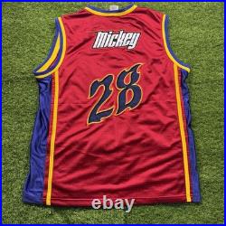 Vintage Disney Basketball Jersey Mens L Lot Of 4 Mickey Genie Walt Disney World