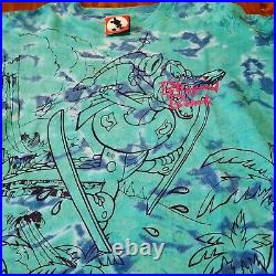 Vintage Disney Blizzard Beach Tee XL Walt Disney World Theme Parks 90s AOP Rare