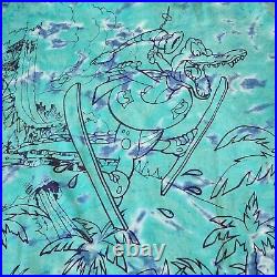Vintage Disney Blizzard Beach Tee XL Walt Disney World Theme Parks 90s AOP Rare