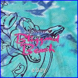 Vintage Disney Blizzard Beach Tee XL Walt Disney World Theme Parks 90s AOP Rare