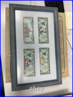 Vintage Disney Dollars Set of 4 Mickey Mouse, Simba, Goofy And Castle