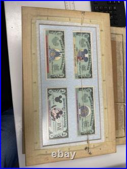 Vintage Disney Dollars Set of 4 Mickey Mouse, Simba, Goofy And Castle