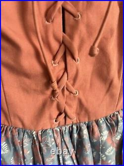 Vintage Disney World EPCOT Cast Member UK Pavilion Female Dress Costume Outfit