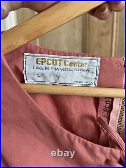 Vintage Disney World EPCOT Cast Member UK Pavilion Female Dress Costume Outfit