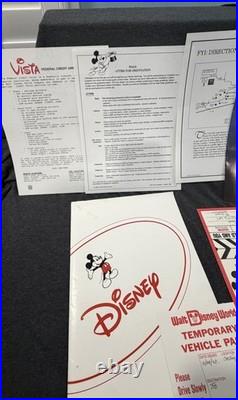 Vintage Disney World New Cast Member Orientation Folder 1992 Disney Look Pass