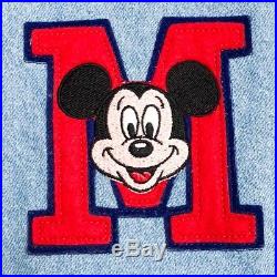 Vintage Disney World Varsity Jacket Mickey Mouse Walt Disney Co Adult Size Small