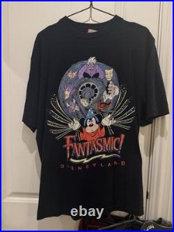 Vintage Disneyland Fantasmic Shirt Single Stitch OSFA rare Walt Disney world