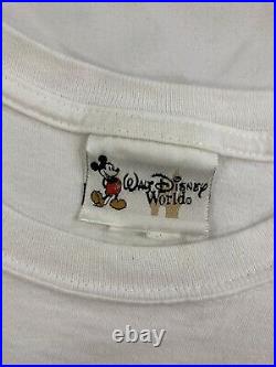 Vintage Magic Kingdom Epcot MGM Walt Disney World T-Shirt Small Double Sided
